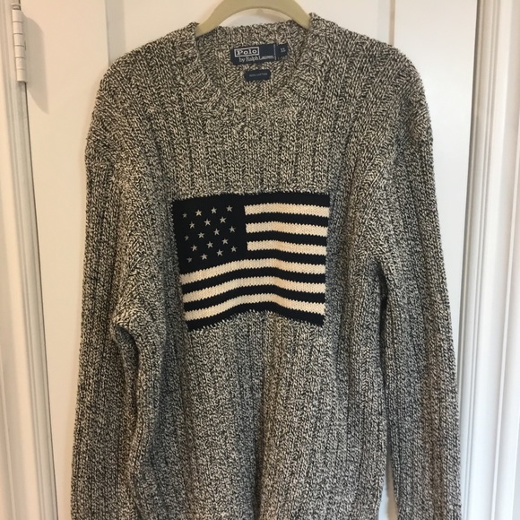 Other - Ralph Lauren American Flag 100% Cotton Sweater.